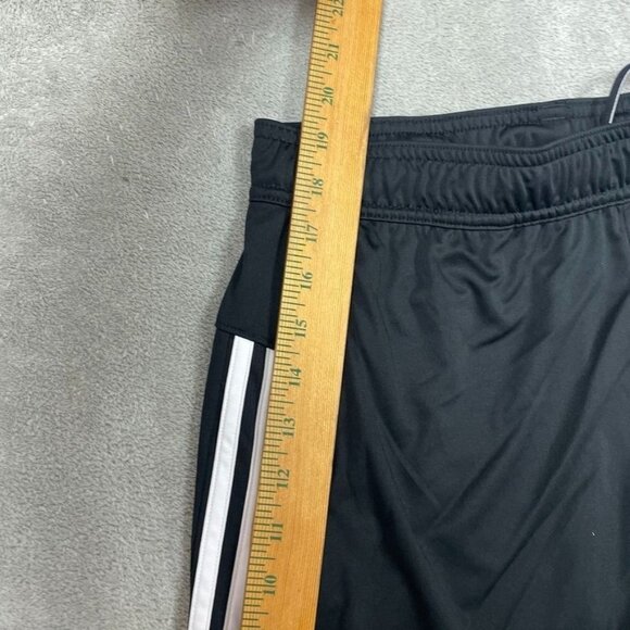 Adidas Mens Black Shorts Recycled Polyester Medium With 3 Stripes a0232 - Picture 2 of 7